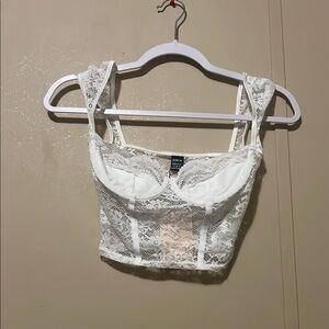 SHEIN White Lace Bra Intimates
